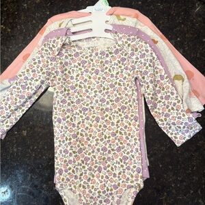 Floral and Pink Kids One Piece Set